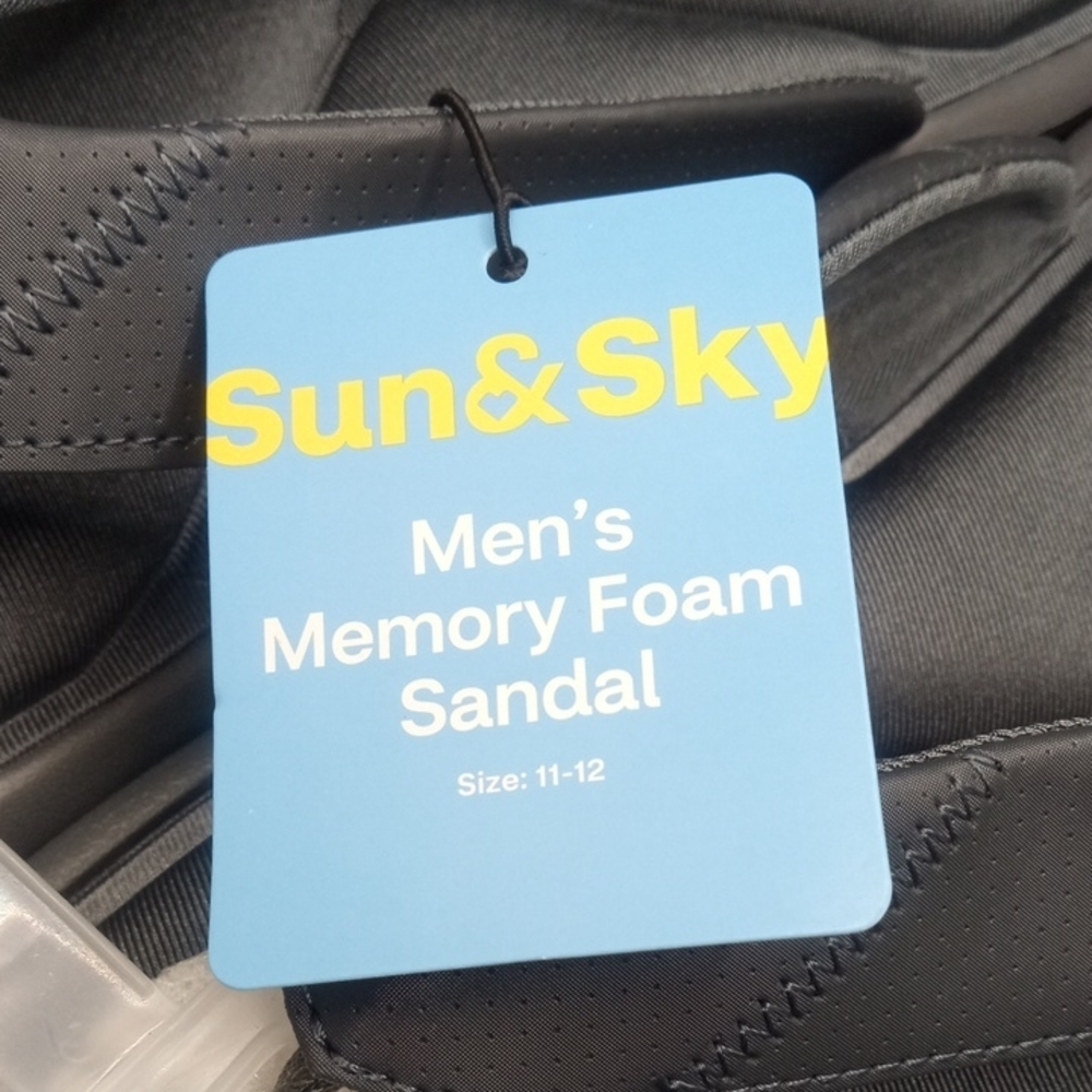 Sun & Sky Men's Memory Foam Sandals - Picture 2 of 12